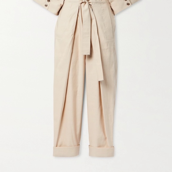 3.1 Phillip Lim Beige Tie-Waist Jumpsuit - Picture 10 of 12